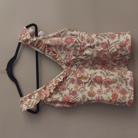 OLD NAVY Ruffle Trimmed Floral Tankini Swim Top - Picture 8 of 10